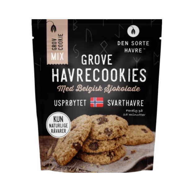Oat Cookies Baking Mix - Havrecookies Bakemiks Den Sorte Havre